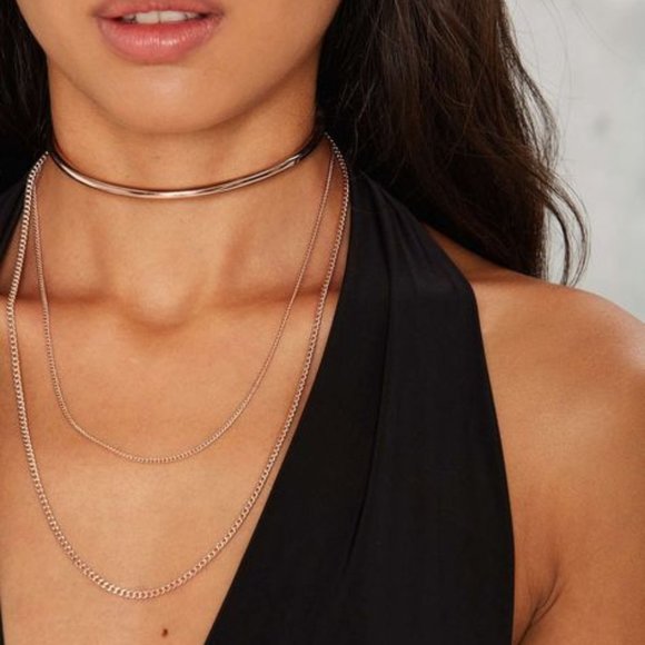 Nasty Gal Jewelry - NASTY GAL ANITA K ROSE GOLD VIOLETTA CHAIN CHOKER